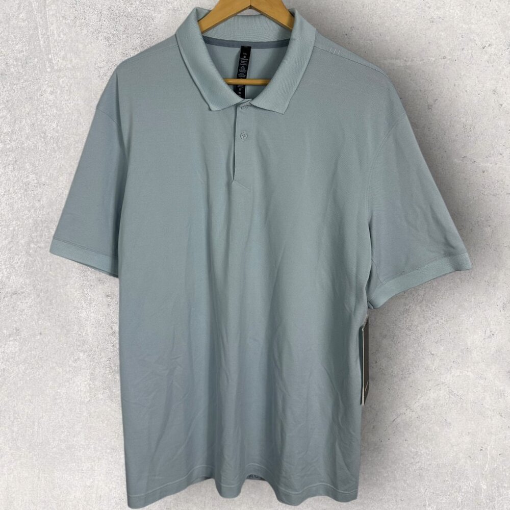 NWT Lululemon Tech Pique Polo Short Sleeve Shirt Mens Size XXL Blue M3BCSS NEW